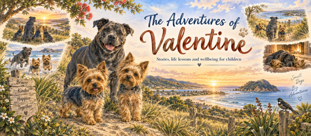 Valentine and Aroha: Two Little Yorkies Behind a New Zealand Children’s Book Series
